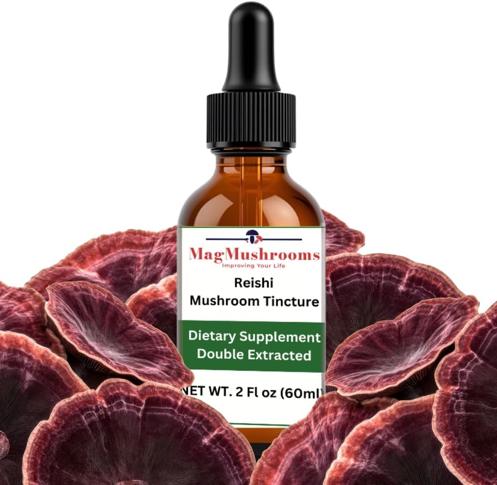Reiši Tincture, dienas papildinājums, dubultā ekstrakcija augstas potences gadījumā, 2 Fl oz, 60 devas