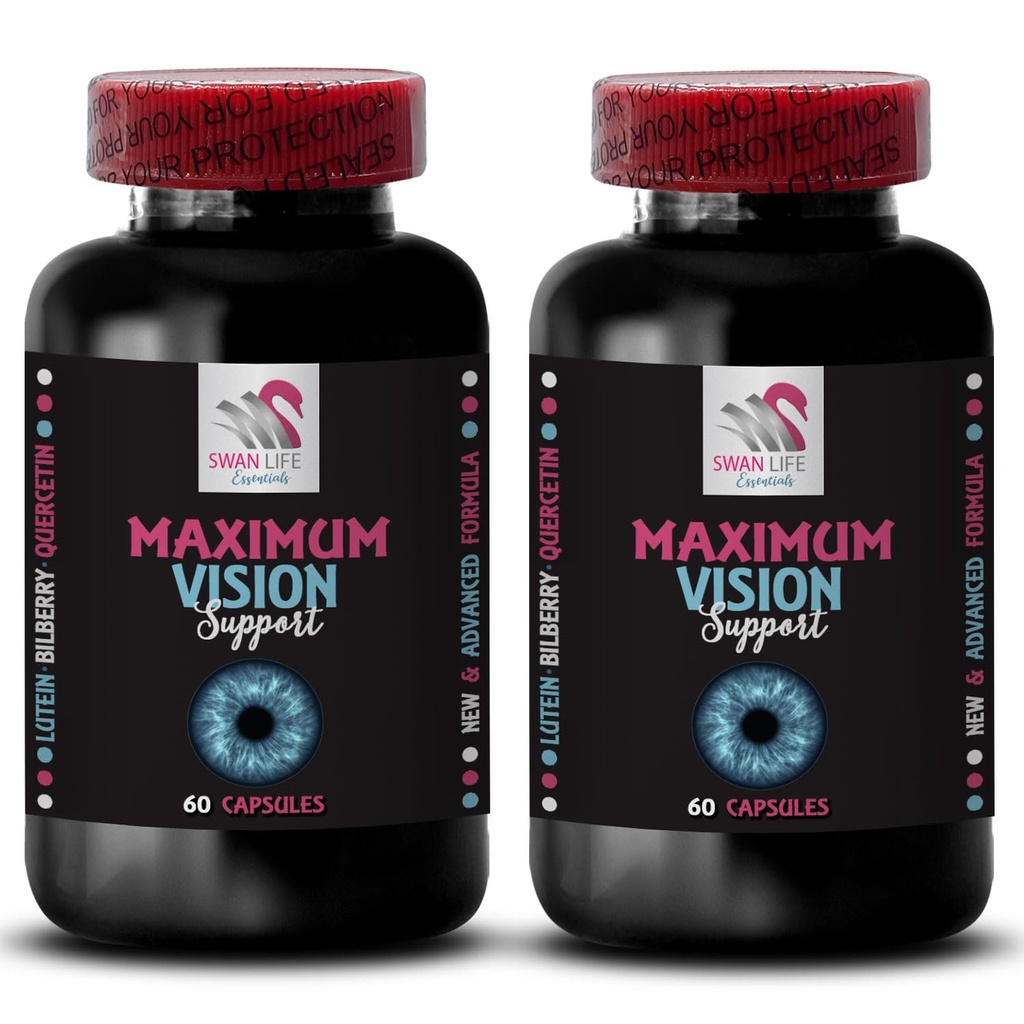 Redzes balanss - EYE VISION SUPPLEMENT - Skaidrākas ainas, Acu stiprums, Labāks attēls, Kristāla redze, Sharp līnijas, Acu skaidrība, Fokusa priekšrocība, Tīra redze 2 Pudele 120 Kapsulas