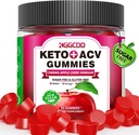 90 bez cukura Keto ACV Gumijas ar B6 un B12-90 bez cukura Keto ACV Gumijas ar 1500MG Apple Sidra Etiķis, bez cukura un glutēna - Ražots ASV