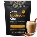 Iekštelpu Paaugstināts Superfood Sēņu Chai - Ultimate Coffee Alternatīva - Adaptogenic Sēņu Tējas Dzēriens ar Lauvas Mane, Cordyceps, Chaga, Reishi, Turkey Aste (35 Kalpo)
