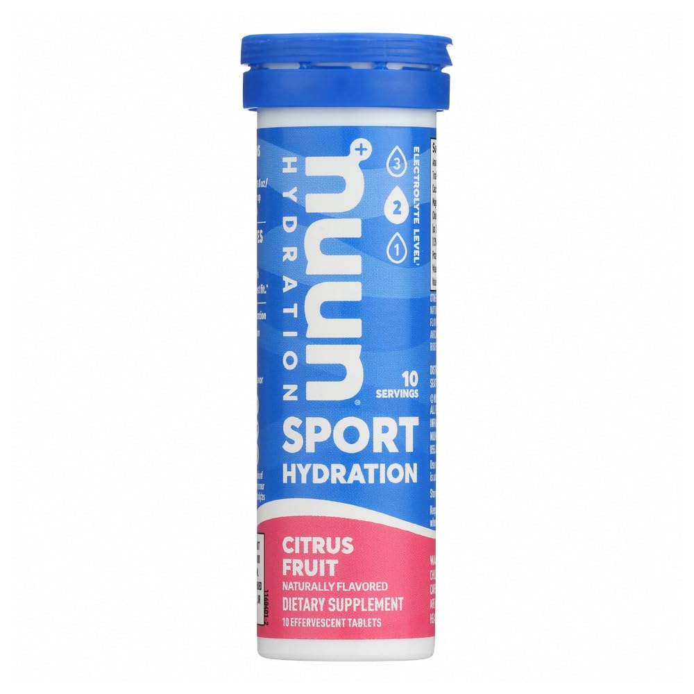 Nuun Active Citrus Fruit Electrolyte Enhanced Drink Tabletes (6-Iepakojums pa 10)