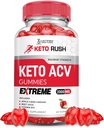 Tikai laboratorijas Keto Rush Keto ACV Gummies Extreme 2000MG Keto Rush Keto Gummies Apple Sidra Etiķis Formulēts ar granātābolu Bietu sulas pulveris B12 Vegan Non ĢMO 60 Gummys
