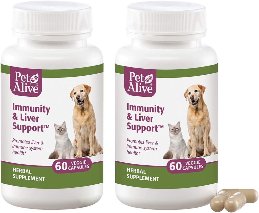 PetAlive Immunity un aknu atbalsts Veggie vāciņš 2 iepakojums