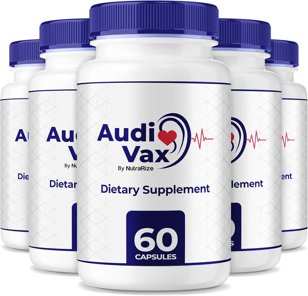 Audivax - Audi Vax Advanced Max Ausu atbalsts, dabas formula, lai veicinātu iekšējo ausu veselību, Audi Vax maksimālais stiprums dzirdes veselībai, oficiālās auditorijas tabletes, Audivax Atsauksmes (300 kapsulas)
