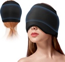 Migrēna Ice Head Wrap Galvassāpes Reliefs Cepure Migrēna ar aukstā un karstā terapija Elastīgs Ice Head Wrap priekš puffy Eyes Auksts Saspiešanas Galvassāpes Reliefs Cap priekš Sinus & Stress