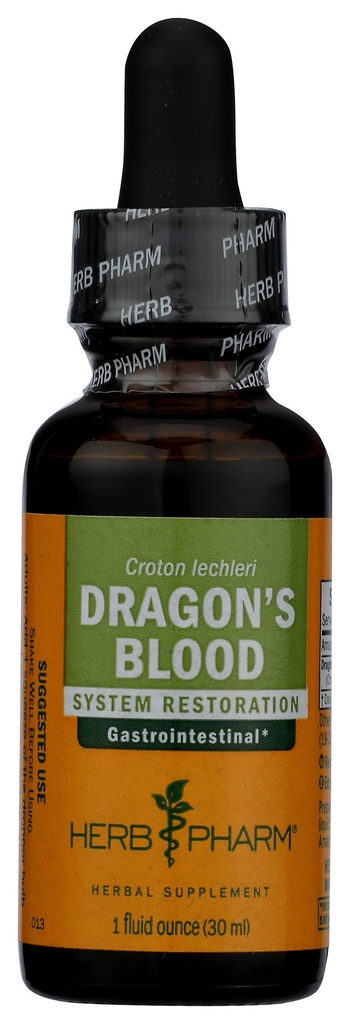 Herb Pharm Dragon asins šķidrā koka saspa gremošanas atbalstam - 1 dzinējs (DDRAG01)