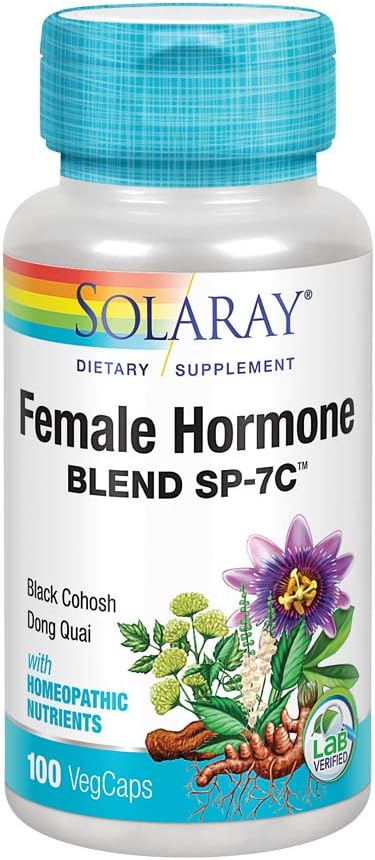 Solaray - sieviešu hormon Blend Sp-7c Black Cohosh, 100 kapsulas