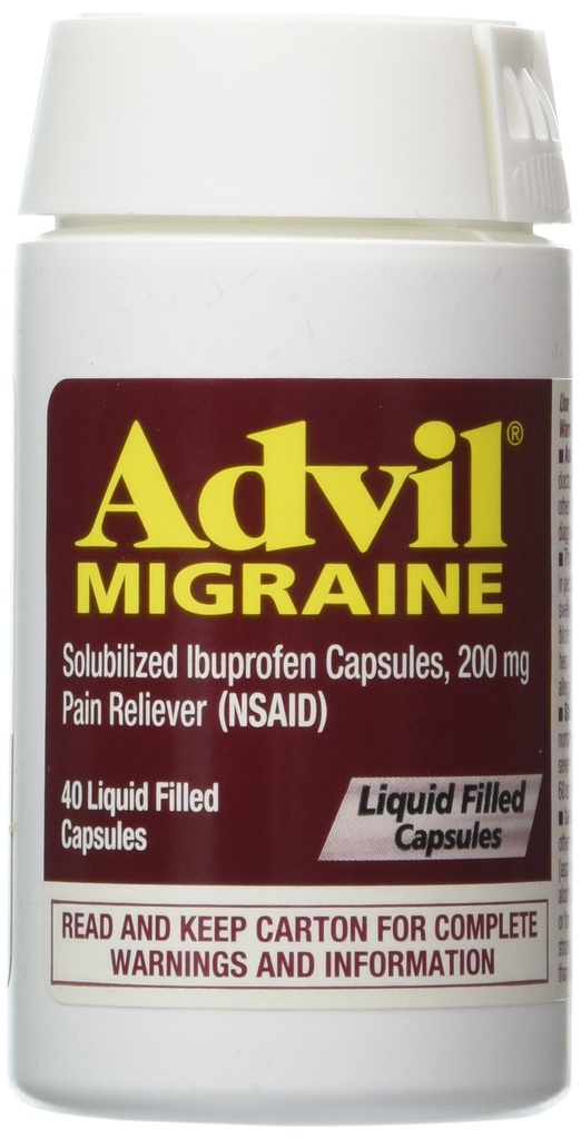 ADVIL MIGRAINA LIKVI-GELS (40 kapsulas)