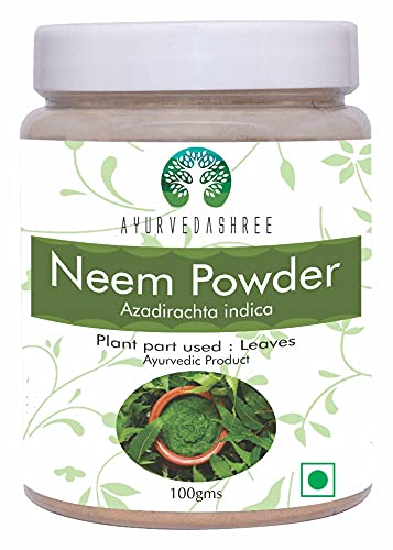 Neem Leaf pulveris 100 Gm - Azadirachta Indica - savvaļas Drafted Neem Leaf pulveris -- Ļoti Bitter Neem Papildinājums ādas matiem un detox -- ne ĢMO, bez lipekļa, Vegan