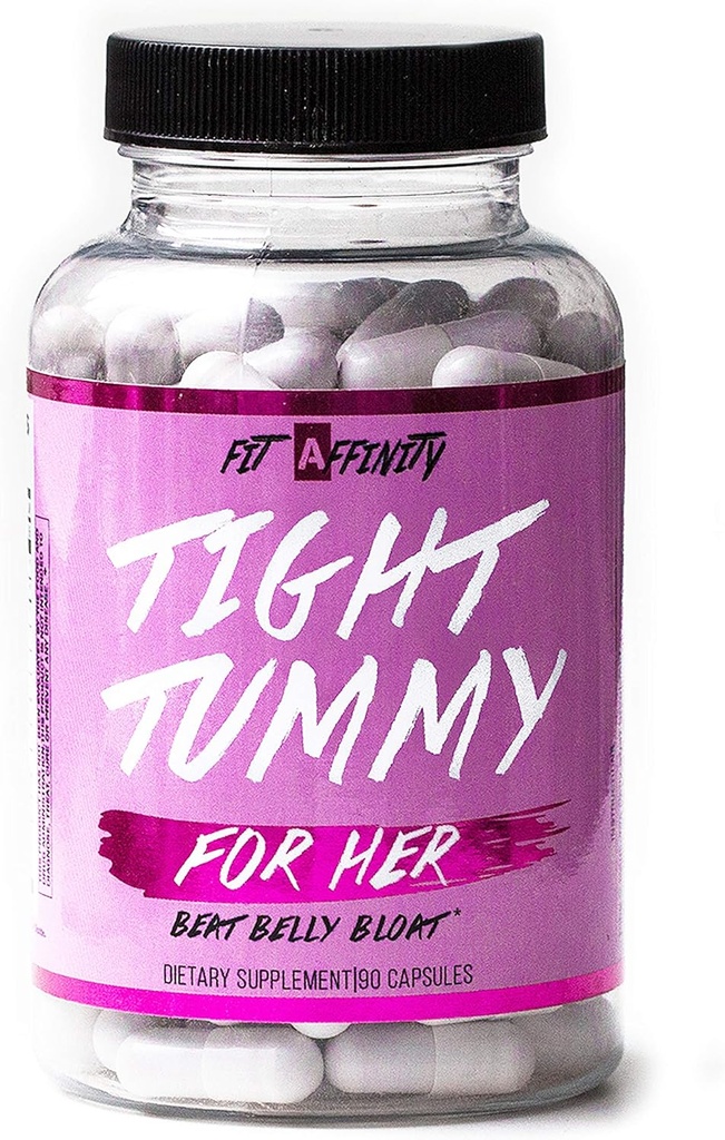 Fit Affinity Cight Tummy Bloating Relief sievietēm ar probiotikām gremošanas veselības atbalsts - Diētiskā papildinājums (90 kapsulas)