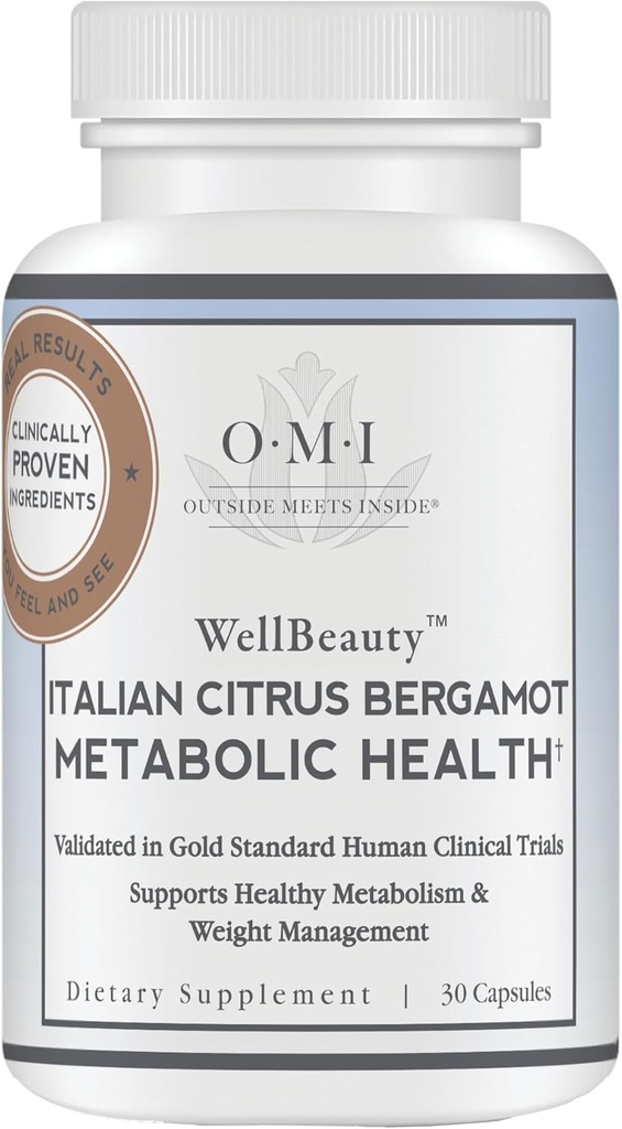 WELLBEAUTY Itāļu Citrus Bergamot Vielmaiņas veselība, balva uzvarot kardiologs Izstrādāts, lai atbalstītu veselīgu holesterīna un triglicerīdu līmeņi Jau normālā diapazonā, 7 Key Polyphenoles, 30 dienu piegādes