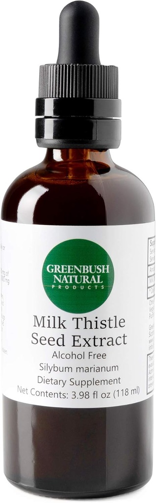 Greenbush Milk Datetle Koncentrāts - 4 unces šķidruma ekstrakts -- Aknu veselība