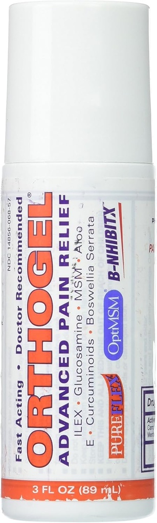 Ortogels Uzlabota aukstā terapija Sāpju atvieglošana Gel Roll, 3 oz (3. iepakojums)