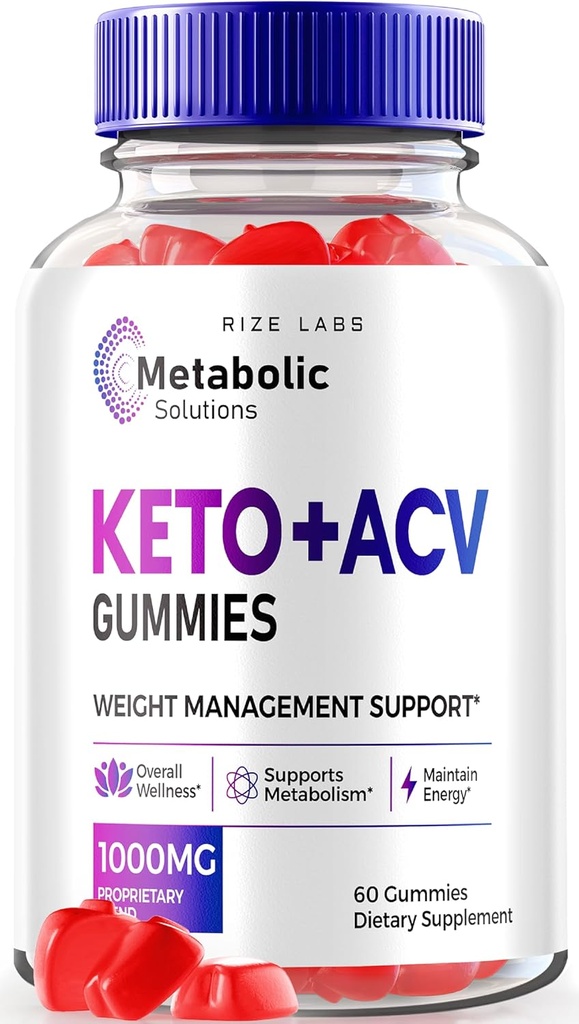 rize laboratorijas vielmaiņas risinājumi Keto+ACV Gumijas uzlabotas svara zudums, Apple Sidra Etiķis, Official Reviews (60 Gumijas)