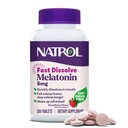 Natrol Melatonīns 5mg Ātri izšķīdiniet tabletes, Miega uztura bagātinātāji pieaugušajiem, zemeņu flavor, 200 tabletes, līdz 200 dienām