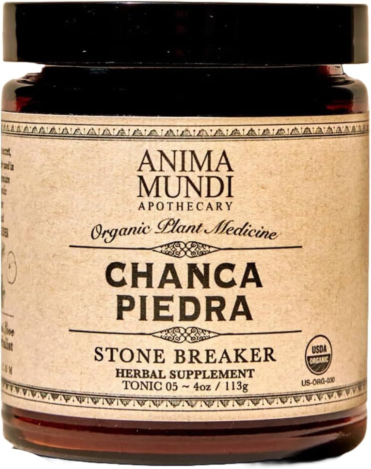 Anima Mundi Apothecary Stone Breaker Chanca Piedra Pulveris tējai - Wildcrared Chanca Piedra Extract - Aknas, žultspūšļi un nieru tīrīšanas atbalsts (4oz / 114g)