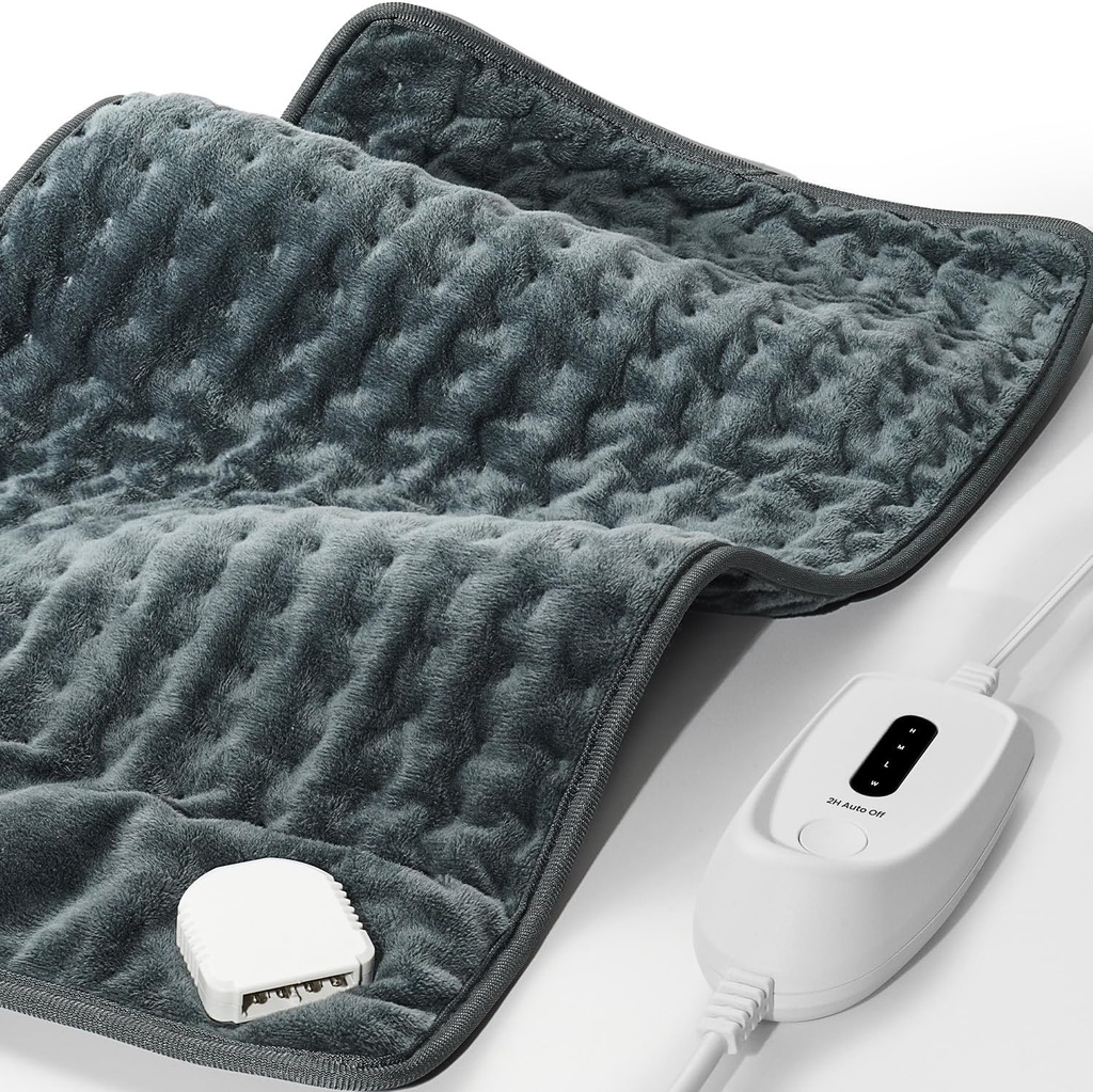 Apkure Pad muguras sāpes un periodā Krampji, FSA HSA Piemērots, 12 "x 24" Liels elektriskās apkures Pad Krampjiem, Muskuļu sāpes, Artrīts, Plecu, 2H Auto Izslēgt, Mašīnas Mazgāšanas, Mitrs un Sauss