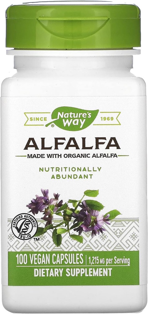 Dabas ceļš Alfalfa lapas -- 100 kapsulas