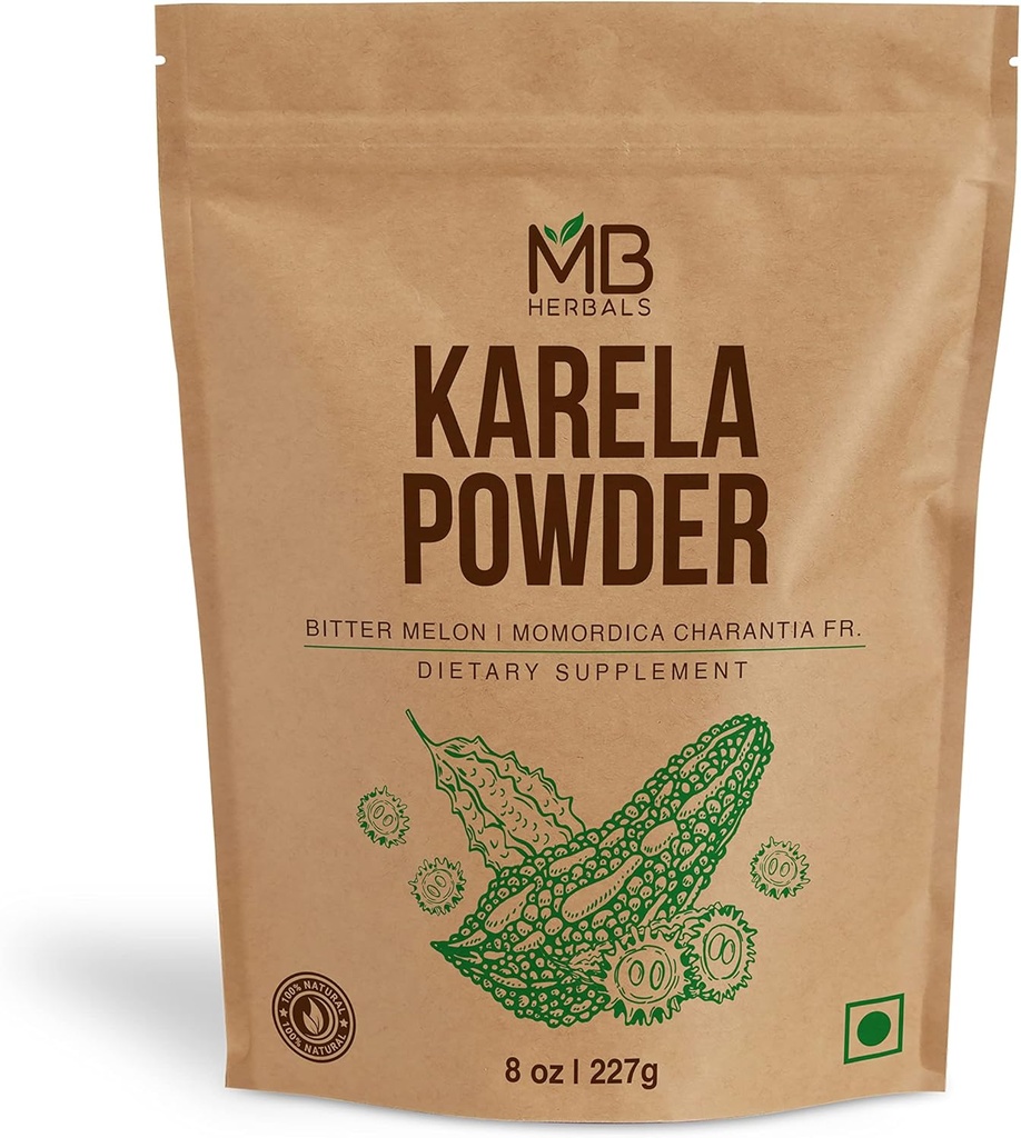 MB Ārstniecības augi De-Seed Karela Powder 8 oz / 227 Gram (0,5 lb) 