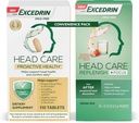 Excedrin Head Care Proaktīvā veselība Diētiskā papildinājums - 110 Grāfs un Head Care Papildinājums Plus Focus Drink Mix no 24 Packets Ērts iepakojums