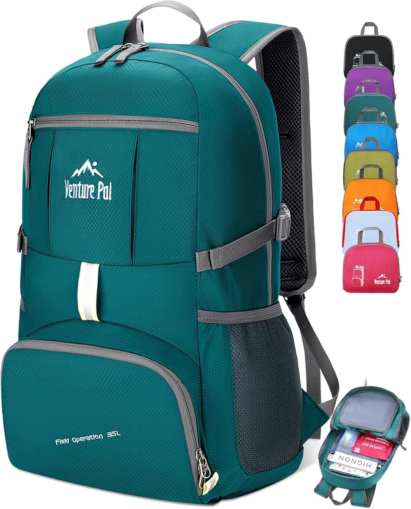Venture Pal 35L Ultralight Viegls Saliekams Saliekams Travel Camping Pārgājienu Āra sporta mugursoma Daypack