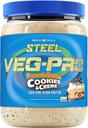 Tērauda papildinājumi Veg-PRO     ; Vegāna proteīna pulveris, zemesriekstu sviests Sīkfaili un kremi       ; 25 Servējumi (1. 93lbs)    ; Vegāna proteīna pulveris ar BCAA aminoskābi ; Bez piena; ; Low Carb formula