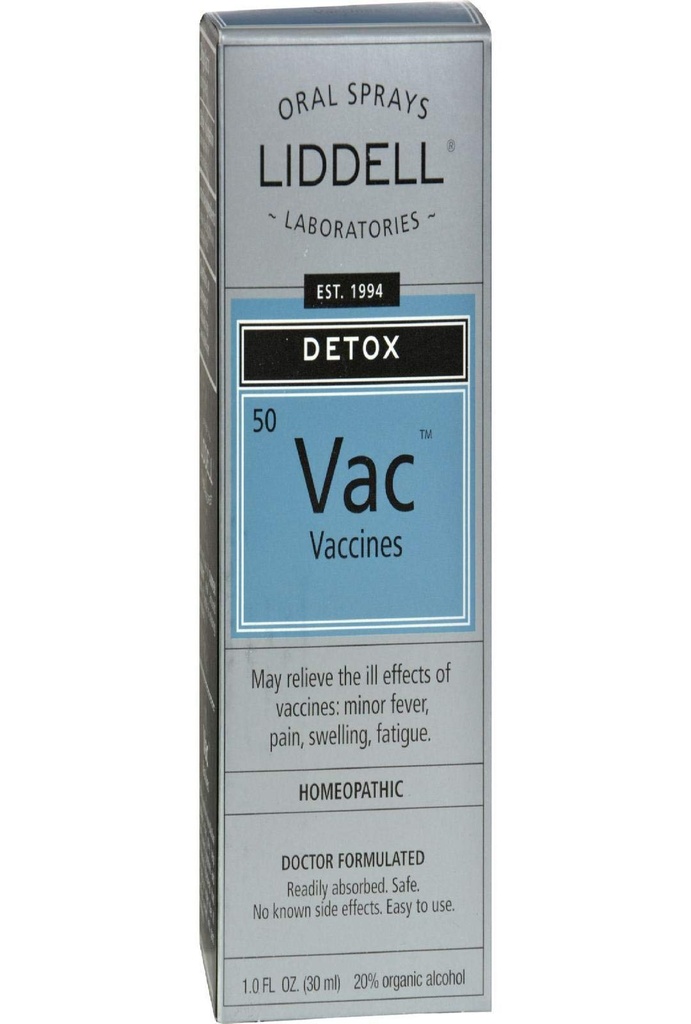 Liddell Homeopātiskā vakcīna Detox perorālais piliens - 1 Oz