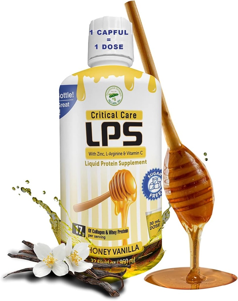 Uztura modeļi LPS Šķidrais kolagēns un sūkalu proteīns Papildinājums, bez cukura, non-GMO dzērienu, veicina veselīgu ādu un matu vīriešiem un sievietēm. (Kritiskā aprūpe) Medus Vanilla