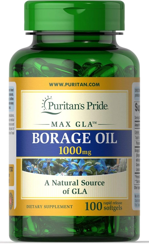 Puritans Pride Borage Oil, 1 Grams