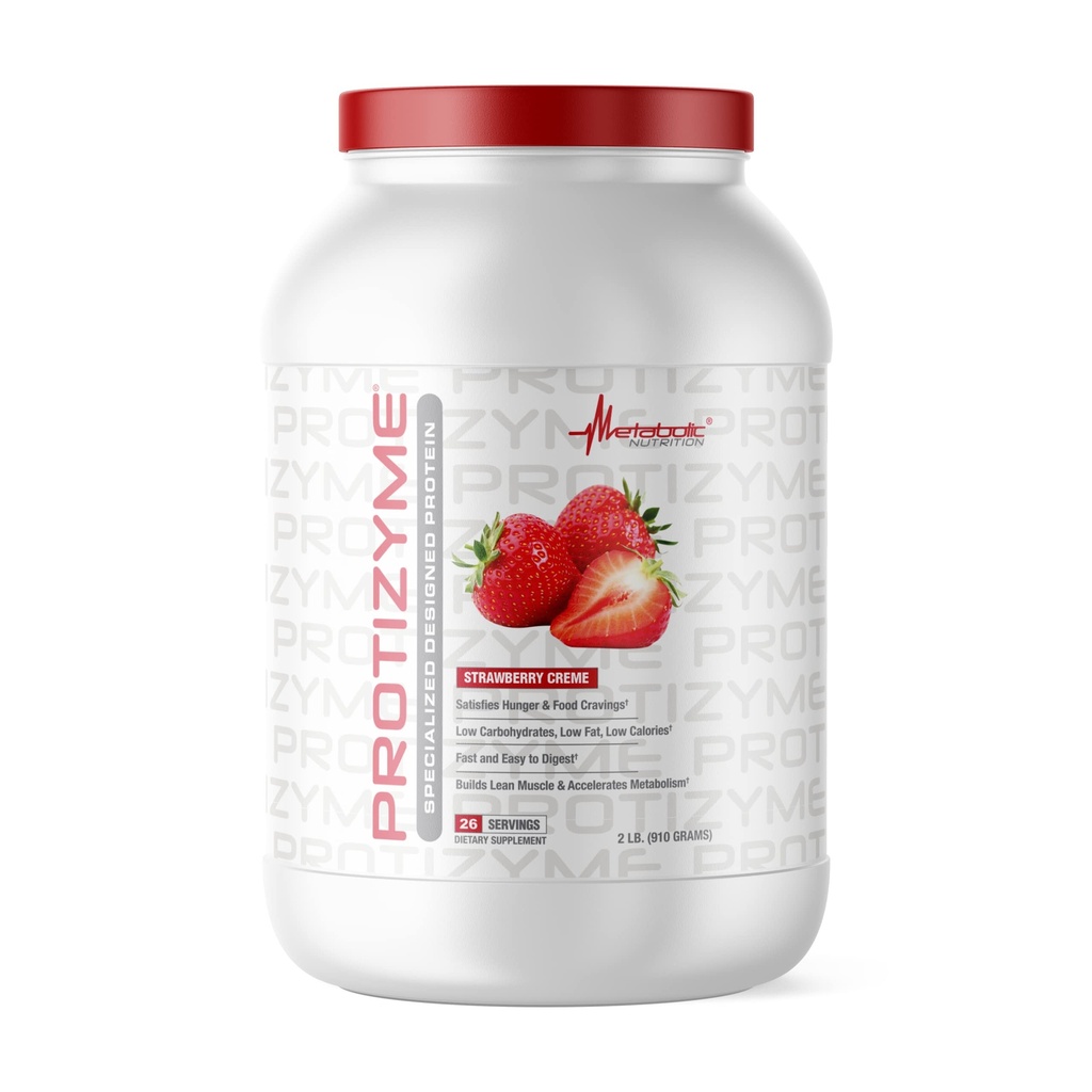 Vielmaiņas uzturs -- Protizyme -- 100% Sūkalu olbaltumvielu pulveris -- Augsts proteīns, zems ogļhidrātu saturs, zems tauku saturs ar gremošanas enzīmiem, 24 Essential Vitamīni un minerālvielas