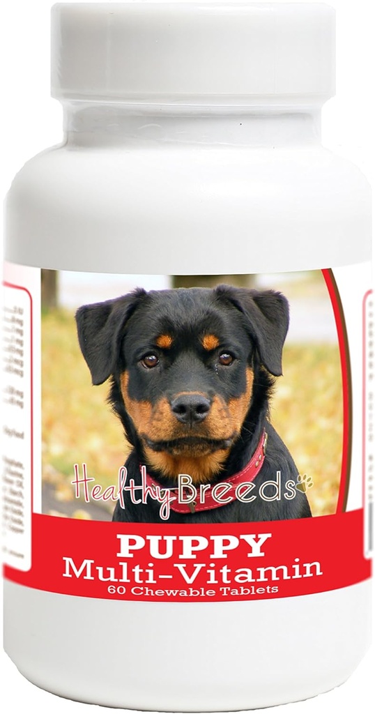 Veselīgi Šķirne Rotveilers Puppy Suņu Multivitamīnu Tabletes 60 Skaits