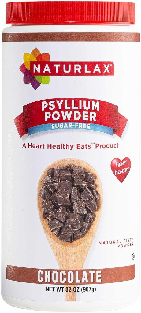 Bezcukura Psyllium Husk Fiber pulveris, Šokolādes aromatizēts 32 oc