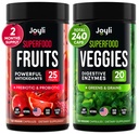 Augļi un dārzeņi Papildinājums - Augsta Fiber Papildinājums Immunity, Gut & Energy - Super Reds & Super Greens Papildinājumi ar Marshmallow Saknes - 240 Reds un Super Greens Pulveris Superfood Kapsulas