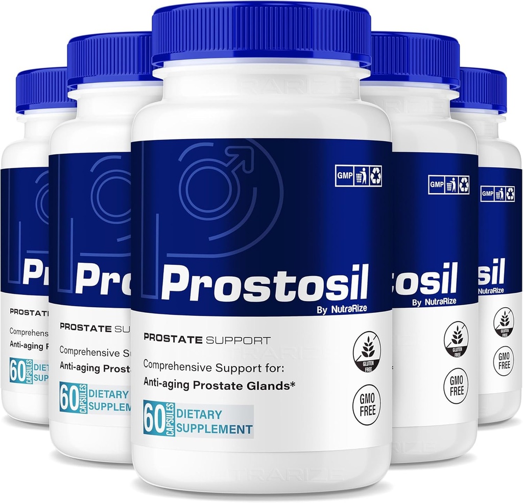 (5 Pack) Prostosil kapsulas, visi dabas formula prostatas veselības atbalsts, maksimālais spēks Herbal papildinājums kontroles un vispārējā veselības, Prosto sil vitamīnu tabletes Oficiālais pārskats (300 kapsulas)