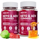 (2 iepakojumi) Keto ACV Gummies1500MG Keto Gummies Apple Sidra Etiķis Formulēts ar granātābolu biešu sulu pulveris B12 Vegan Non ĢMO 120 Gumijas