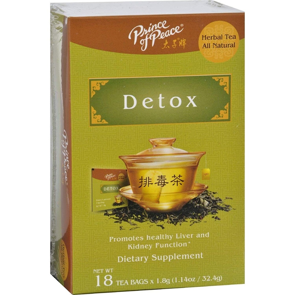 Miera princis Herbal Detox tēja - 4 pakas pa 18 Tējas maisiņiem