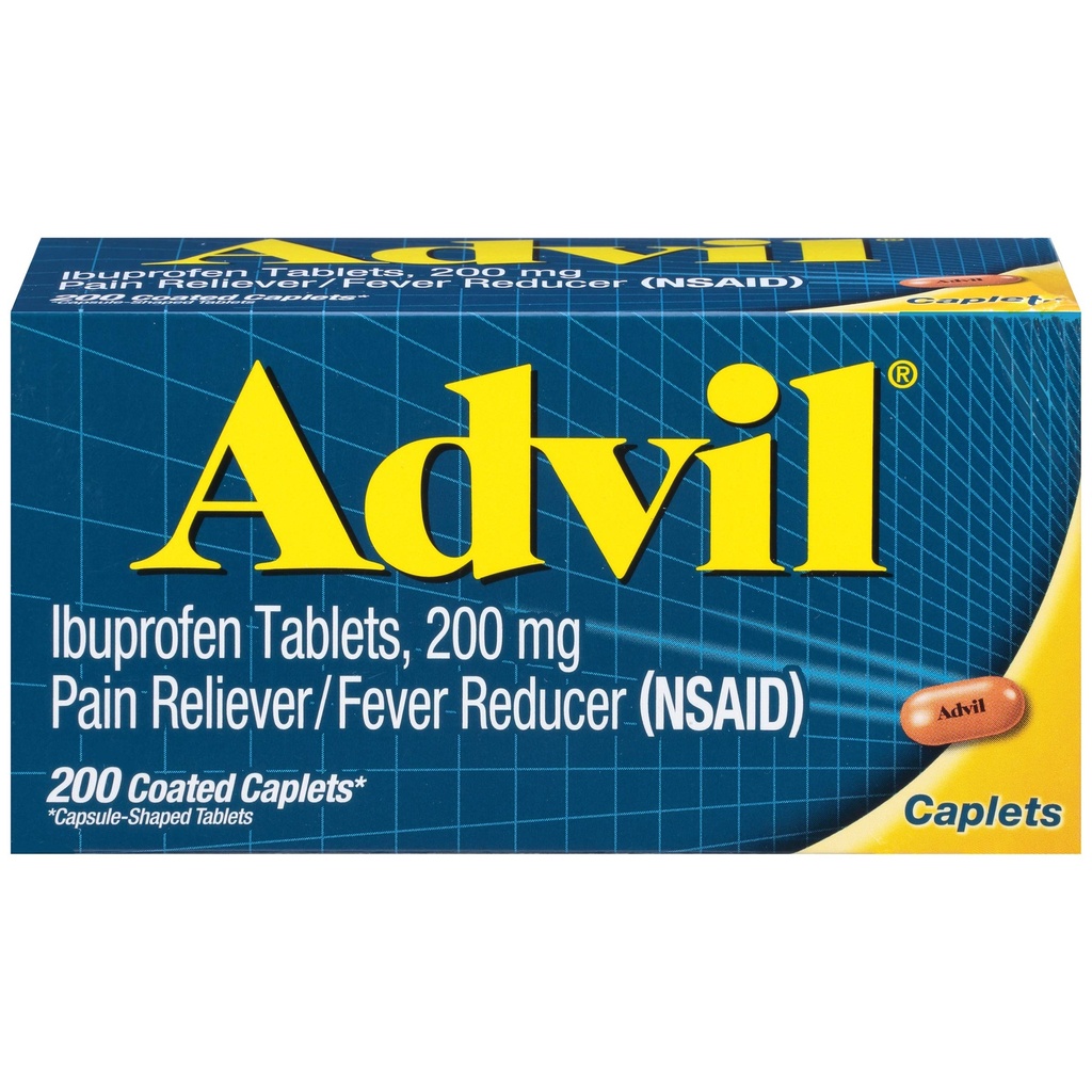 Advil Ibuprofēns Tabletes, 200 Skaits