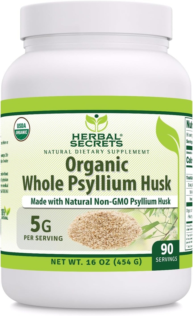 Vesela Psyllium Husk pulvera papildinājums 5 Grams per Serviss 