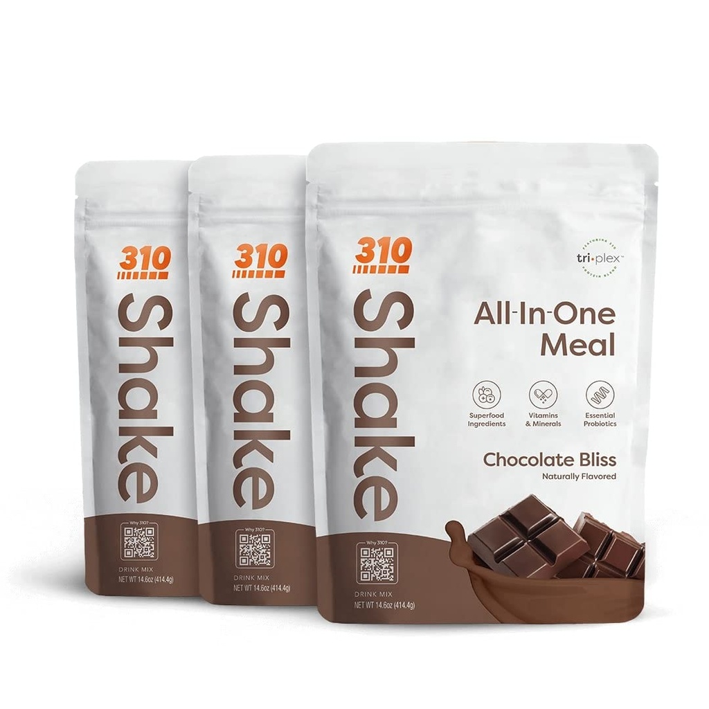 310 Uzturs – Visi iekšēdienreizes aizstāšana Shake - Jauna formula ar Fiber Rich Vegan Superfood Blend - Dabīgie saldinātāji - Zema Carb Shake, Keto & Paleo Friendly - bez lipekļa - 26 Essential Vitamīni un minerālvielas - Triple Flavor Pack