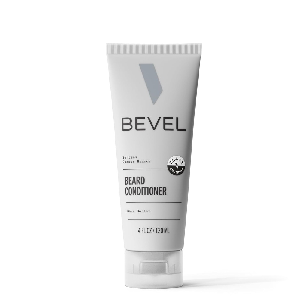 Bevel Beard kondicionieris vīriešiem - Beard Softener ar kokosriekstu eļļu, Shea sviests un Aloe Vera, softens un apstākļi bārda, lai palīdzētu samazināt lūzumu, 4 Oz