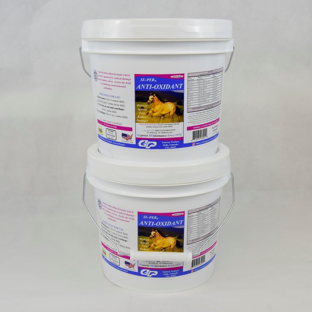 SU-PER pretoksidantu papildinājums zirgiem - Equine Selenium Vitamīni un essential antioksidantu atbalsts - 4 tabletes, (2 iepakojumi)