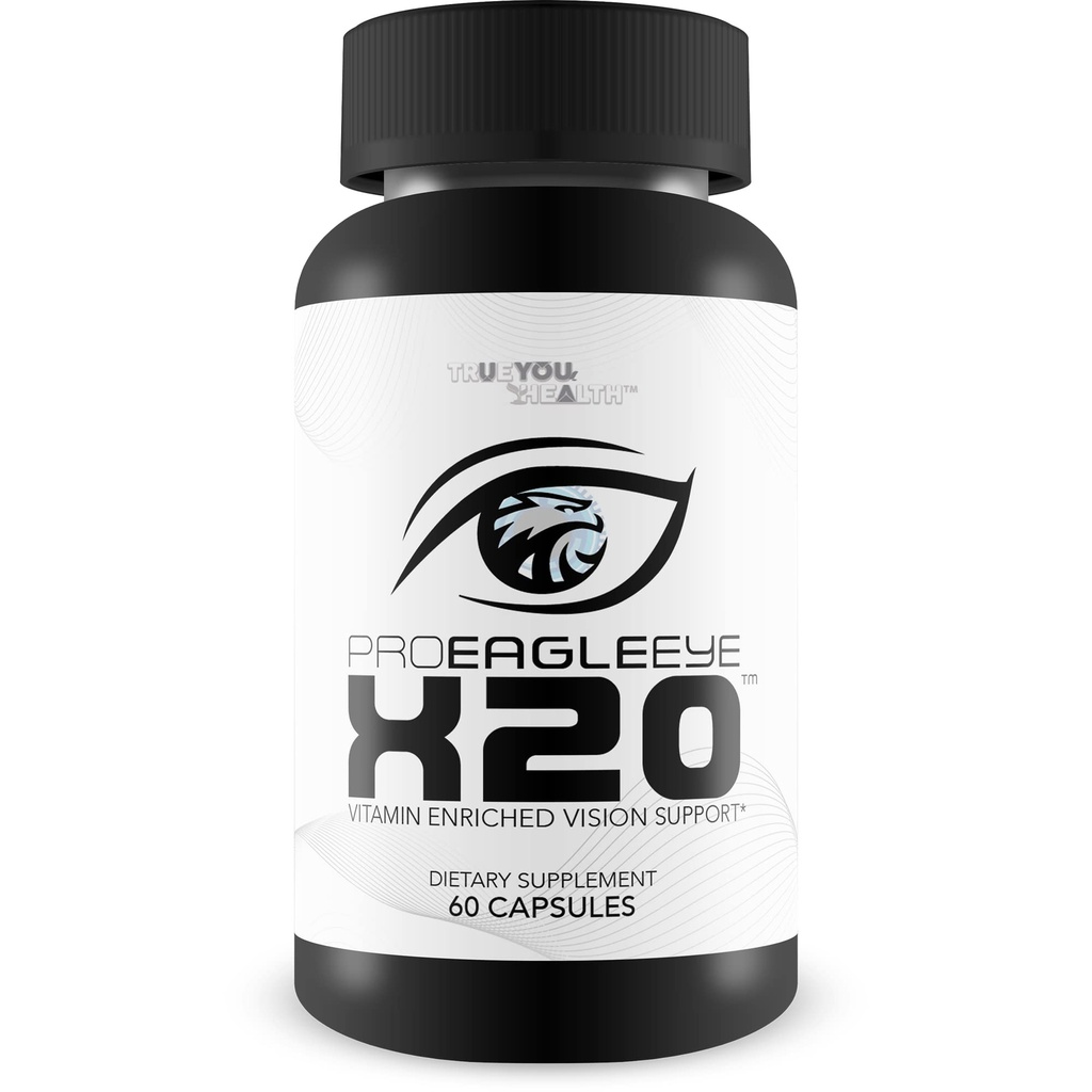 Pro EagleEye x20 - Vitamīnu bagātināts Vision Support - Multi-Vitamin & Mineral Vision Papildinājums - Aid Eye Sight & Acu veselība - Pro Eagle Eye X20 Vitamīni, lai stiprinātu Vision - Aid Detaļas