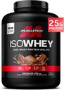 Muskuļu tehnoloģijas ISO Sūkalu izolāts Olbaltumvielu pulveris, Šokolāde - post Workout Vinča papildinājums Lean Muscle Gain, ķermeņa ēkas svars Gainer & Recovery - 25g Olbaltumvielas, BCAA, EAA & 0 Pievienots cukurs - 5lbs