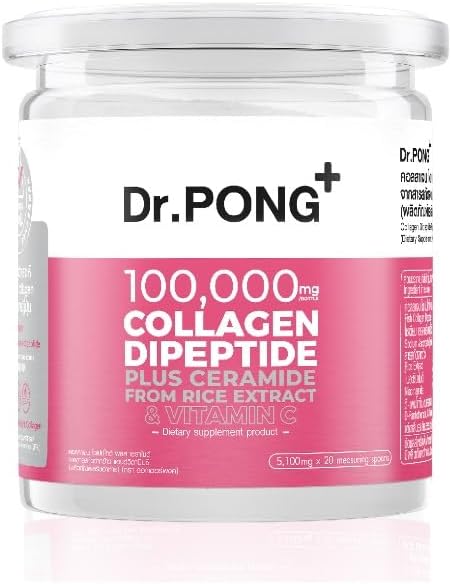 Generic Dr.Pong 100 000 mg kolagēns Dipeptīds Plus Ceramīds no rīsu ekstrakta un vitamīna C 102g