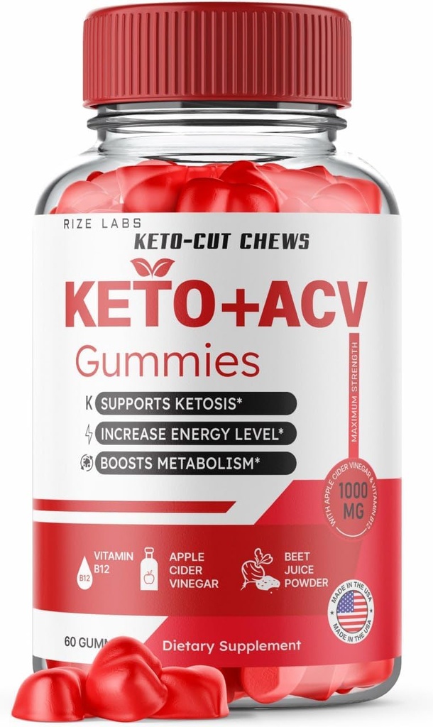 Keto-Cut Chews ACV Gummies - Keto-Cut Chews Premium Keto ACV Advanced Svara zudums, Keto + ACV Gummy, Keto Cut Chews Maksimālā stipruma papildinājums, KetoCut Chews Gummies Atsauksmes (60 Gummies)