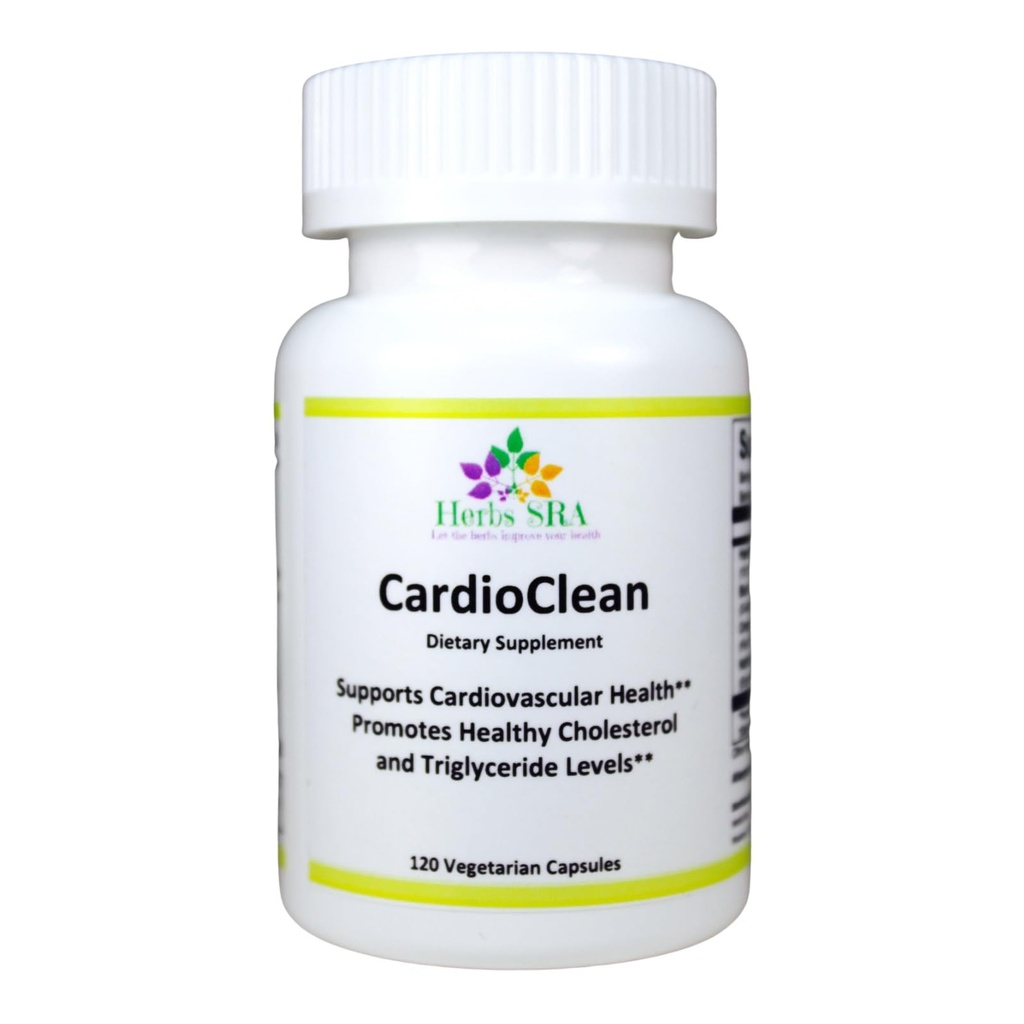 CARDIOCLEAN Uzlabotas sirds un asinsvadu veselības papildinājums - atbalsta sirds funkcijas, veselīgu holesterīna un triglicerīdu līmeni, uzlabo asins plūsmas cirkulācija