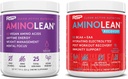RSP NUTRItion Vegan AminoLean pirms Workout Energy (Acai 25 Servings) ar AminoLean Recovery Post Workout Boost (Tropiskā sala Punch 30 Servē)