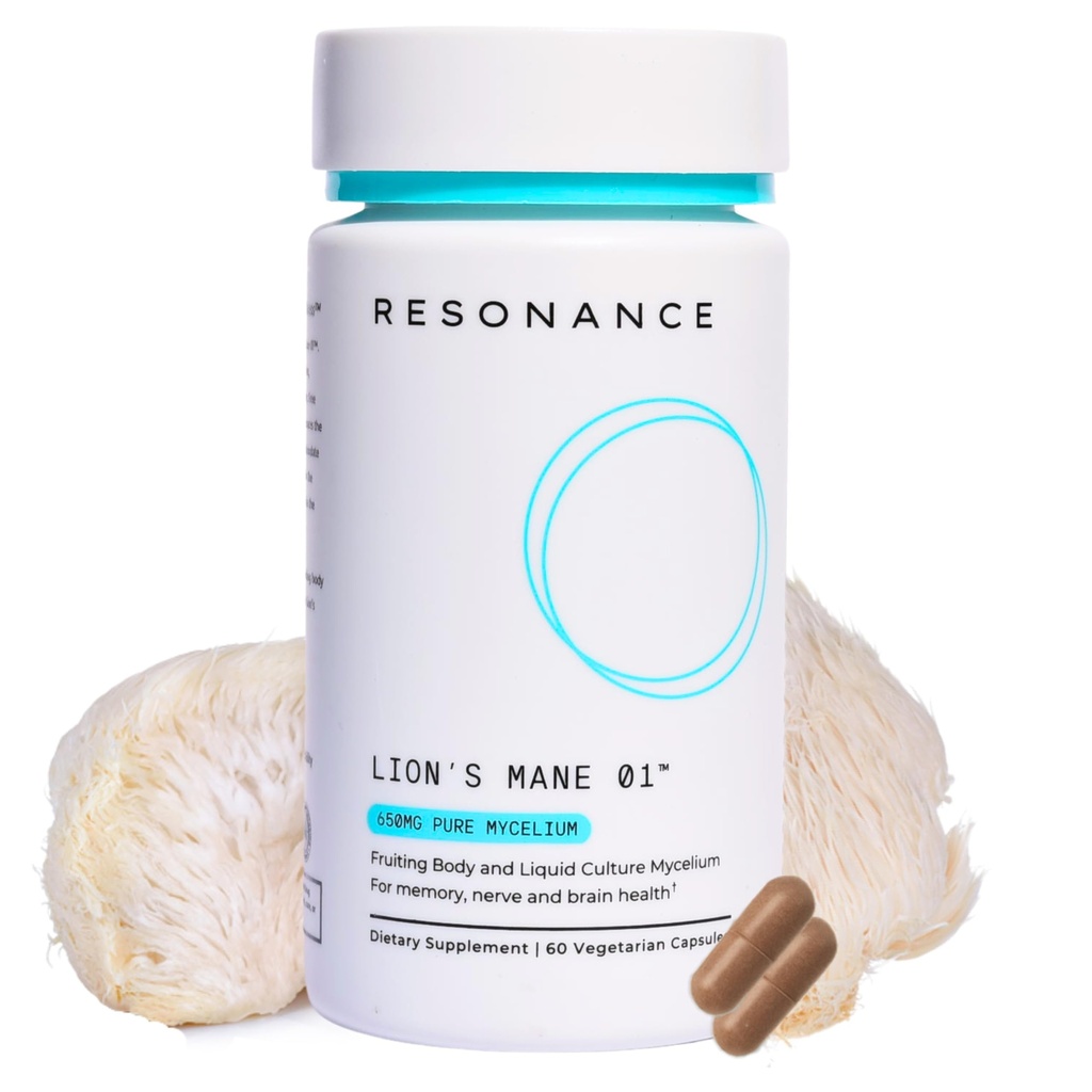 Lion’s Mane 01TM - Organic Premium Lions Mane Sēņu ekstrakta papildinājums 