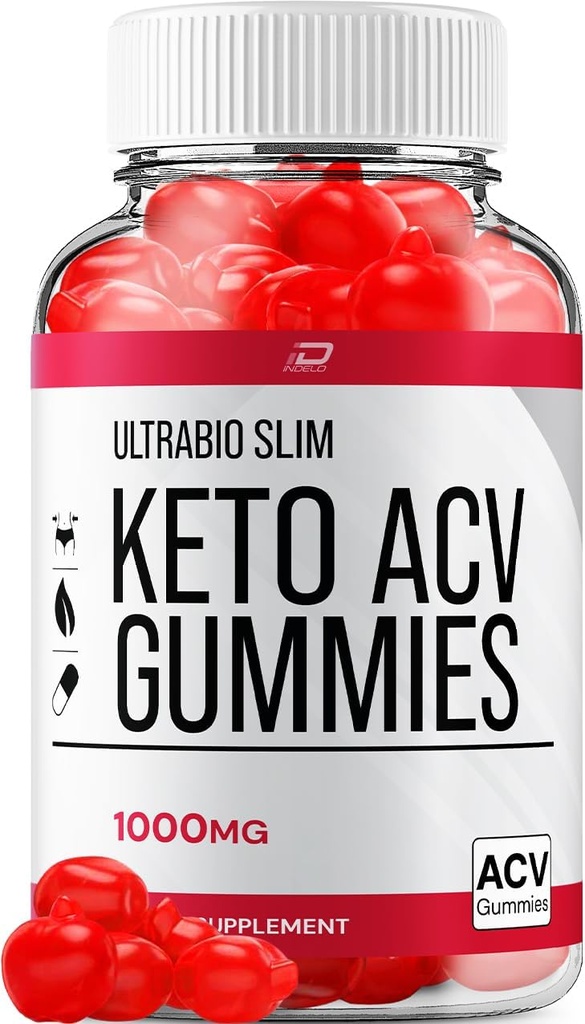 Ultra Bio Slim Keto Plus ACV Gummies Diētiskā Papildinājums - UltraBio Slim Keto Apple Cider Etiķis Etiķis Atsauksmes, Maksimālā stipruma BioSlim Gummies Advanced Svara vadība (1 Pack - 60 Gumies)